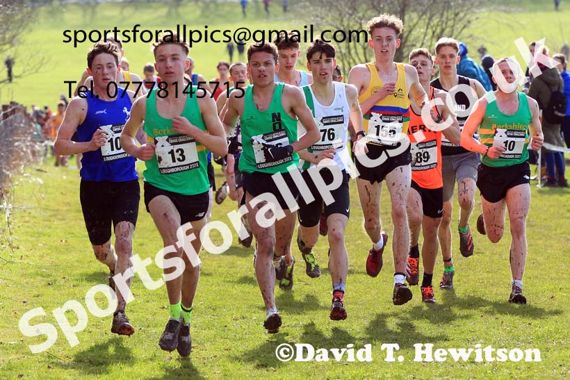 Mens Under-20s 2023 UK CAU Inter Counties Cross Country Champs, Prestwold Hall, Loughborough. Photo: David T. Hewitson/Sports for All Pics